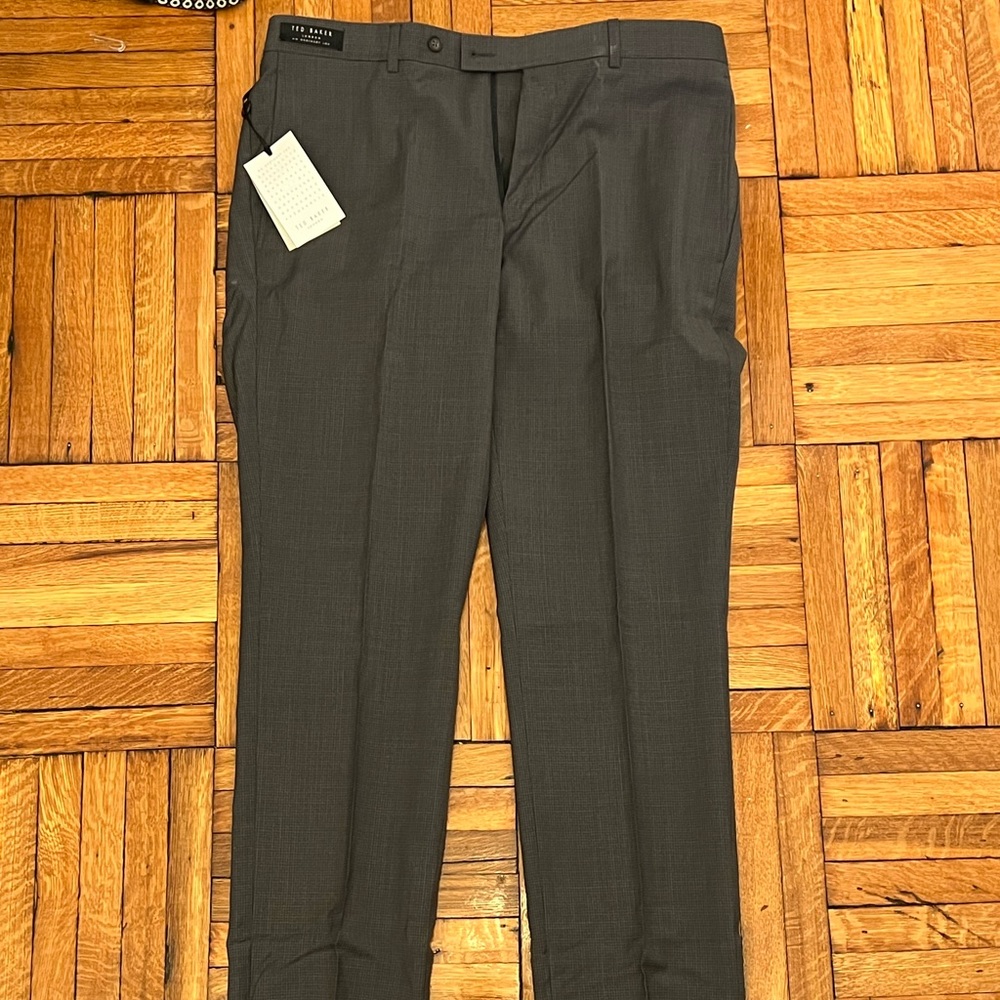Ted Baker London No Ordinary Joe Suit Pant - Grey Check - Size 34 - Untailored
